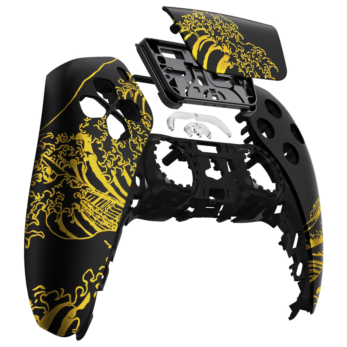 Playstation 5 Controller Gehäuse (Schwarz,Gold)