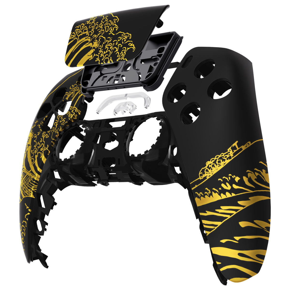 Playstation 5 Controller Gehäuse (Schwarz,Gold)